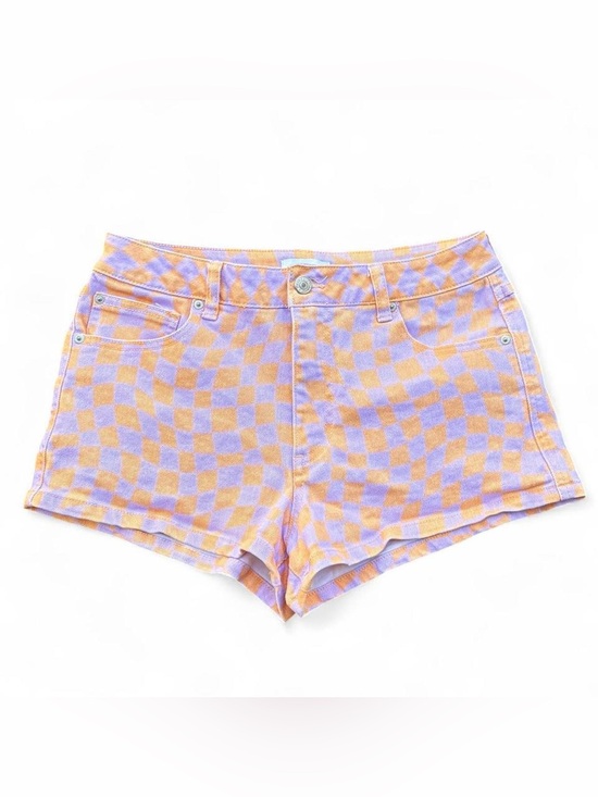 Forever 21 Pants - Forever 21 jeans purple + orange checkered shorts